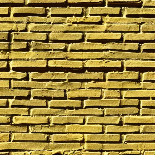 Prompt: yellow painted brick texture