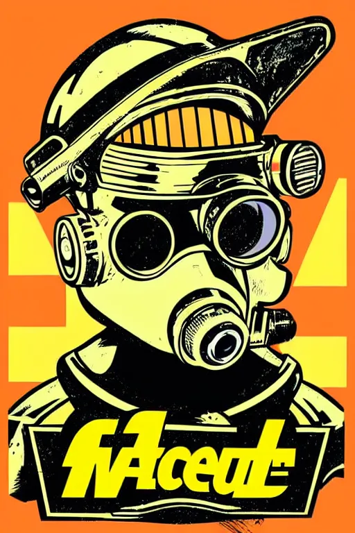 Image similar to fallout 7 6 retro futurist illustration art by butcher billy, sticker, colorful, illustration, highly detailed, simple, smooth and clean vector curves, no jagged lines, vector art, smooth andy warhol style