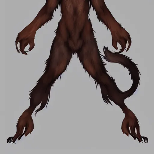 Image similar to a werewolf, fursona!!!!, by kawacy, trending on artstation, full body