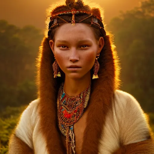 Prompt: photographic portrait of a stunningly beautiful renaissance tribal sherpa female in soft dreamy light at sunset, contemporary fashion shoot, by edward robert hughes, annie leibovitz and steve mccurry, david lazar, jimmy nelsson, breathtaking, 8 k resolution, extremely detailed, beautiful, establishing shot, artistic, hyperrealistic, beautiful face, octane render