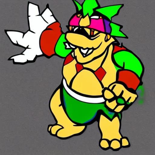 Bowser Bowser Jr Sticker - Bowser Bowser jr Koopa king - Discover & Share  GIFs