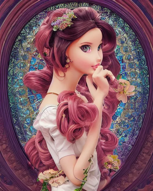 Prompt: if barbie were a real girl, beautiful shadowing, 3 d shadowing, reflective surfaces, 8 k, beautifully detailed pencil illustration, intricate, epic composition, masterpiece, bold complimentary colors. stunning masterfully illustrated by artgerm, range murata, alphonse mucha