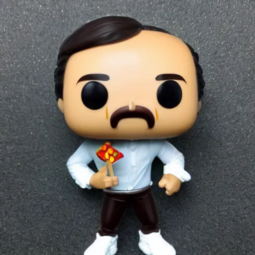 Prompt: A funko pop of Chiquito de la Calzada