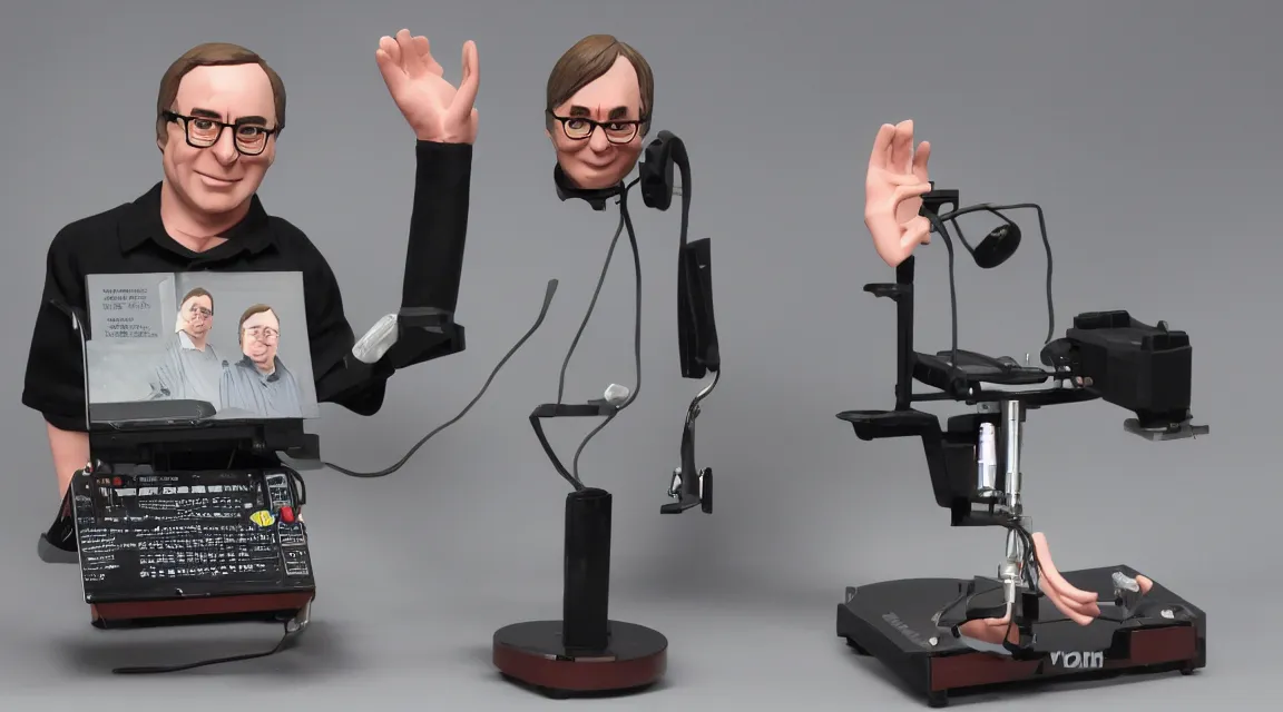 Image similar to vinil scale figure of Linus Torvalds, photo product