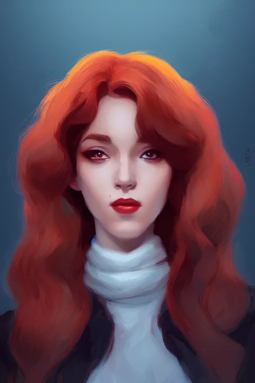 Image similar to a detailed portrait of a beautiful woman with ( red panda ) features, in professional makeup, dramatic lighting, by lois van baarle, ilya kuvshinov, greg rutkowski, 4 k, trending on artstation