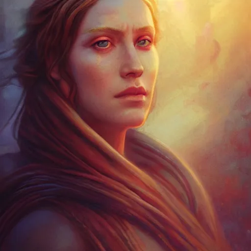 Prompt: majestic gracious regal seductive deity mater theia portrait, ancient greece, atmospheric lighting, painted, intricate, volumetric lighting, beautiful, rich deep colours masterpiece, golden hour, sharp focus, ultra detailed, by leesha hannigan, ross tran, thierry doizon, kai carpenter, ignacio fernandez rios