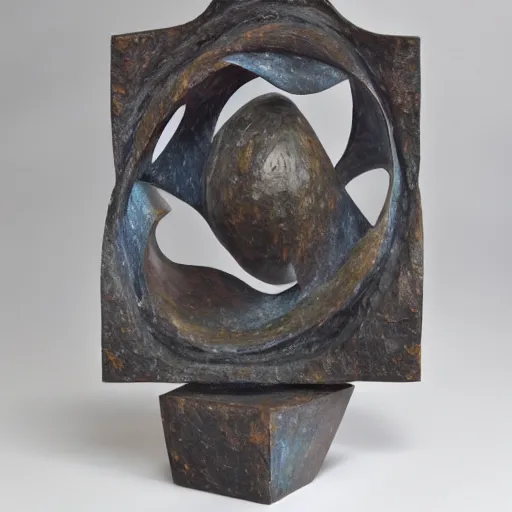 Prompt: abstract carved sculpture of a nebula