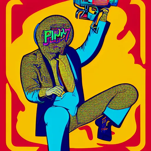 Image similar to happy python, 7 6 retro futurist illustration art by butcher billy, sticker, colorful, illustration, highly detailed, simple, smooth and clean vector curves, no jagged lines, vector art, smooth andy warhol style