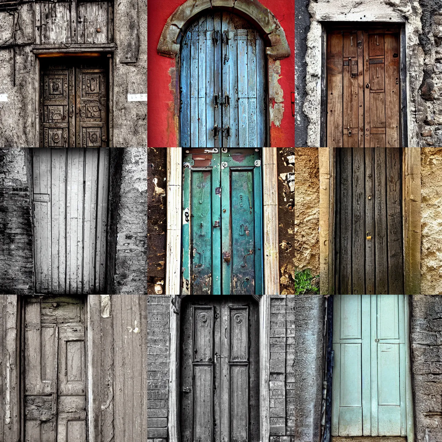 Prompt: very old door