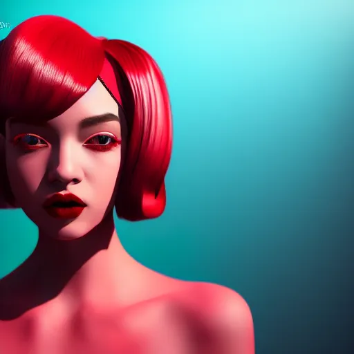 Image similar to red velvet inspired avant-garde art, deco fashion, highly detailed, photorealistic portrait, bright studio setting, studio lighting, crisp quality and light reflections, unreal engine 5 quality render