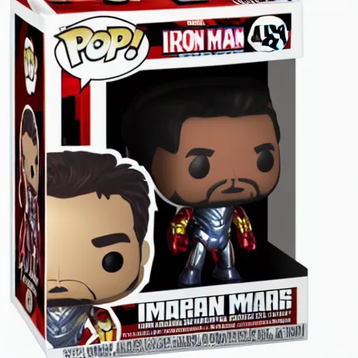 Image similar to iron man funko pop, 4k realistic photo