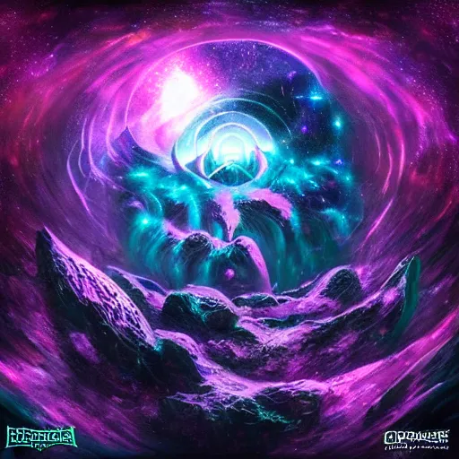 Image similar to we exist in a sea of stars, bathed in the celestial light of cosmos, forever asking why this is our place in the multiverse, voidcore, by kraemahz,