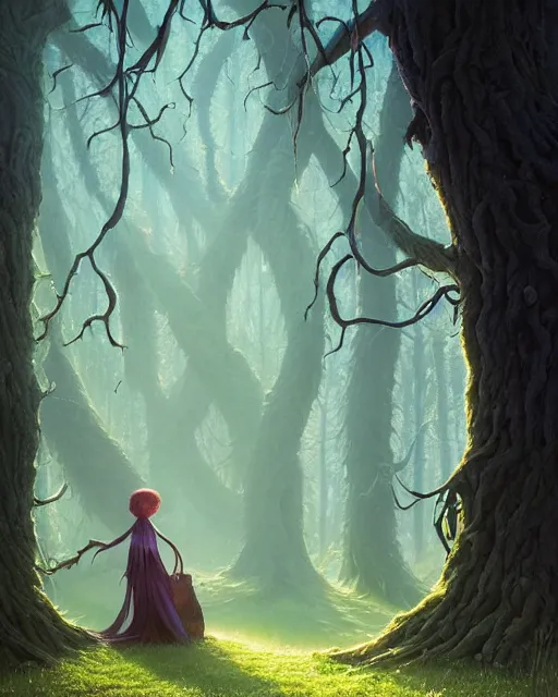 Image similar to highly detailed surreal vfx portrait of a cursed object in a shadowy forest by a willow tree, stephen bliss, unreal engine, greg rutkowski, loish, rhads, beeple, makoto shinkai and lois van baarle, ilya kuvshinov, rossdraws, tom bagshaw, alphonse mucha, global illumination, detailed and intricate environment