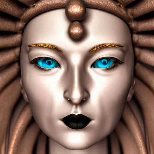 Image similar to perfectly - centered close - up portrait - photograph of goddess of death, cgi, anisotropic filtering, high definition textures, 8 k resolution, 1 6 k, 3 2 k, meticulous details, maximalist, rendered in blender