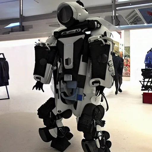 Image similar to a futuristic swat exosuit