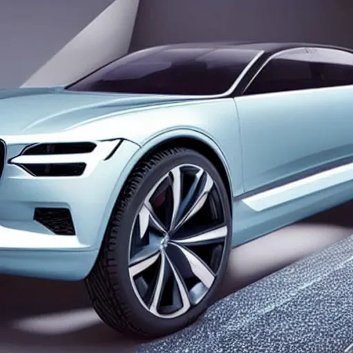 Prompt: volvo futuristic car