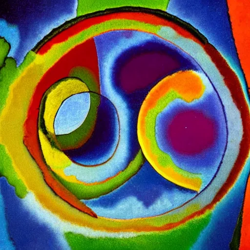 Image similar to Award Winning 85mm Photo of Mirror Illusion Scene in garden of Gethsemene by Kandinsky , abstract lighting