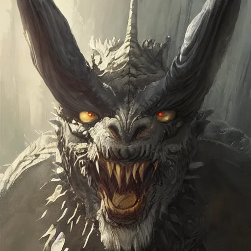 Prompt: a portrait of a grey old ,man, dragon!, dragon!, dragon!, dragon!, dragon!,dragon!, dragon!, dragon!, dragon!, dragon!,dragon!, dragon!, dragon!,werewolf, dragon!, horns!, epic fantasy art by Greg Rutkowski