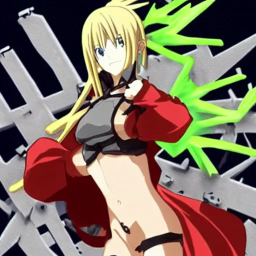 Image similar to guilty gear strive ino megalomania