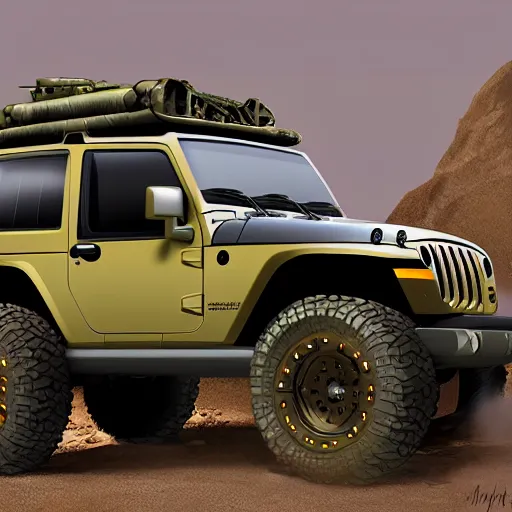 Prompt: concept art jeep inspired by halo razorback product photo studio lighting