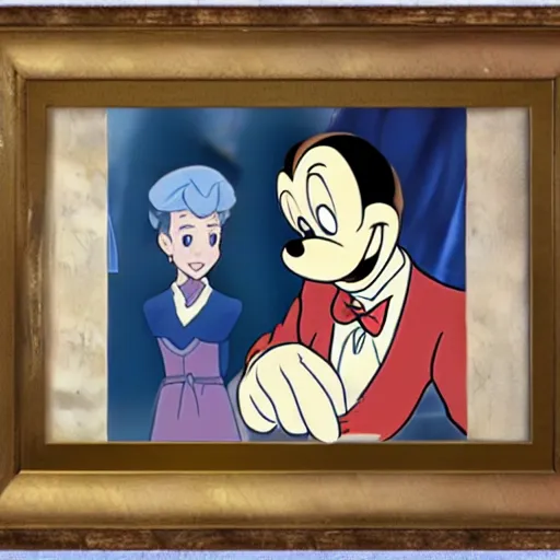 Image similar to a portrait of walt disney in isekai style