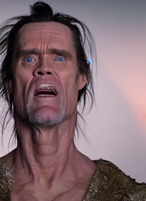 Prompt: jim carrey in elden ring universe, full body, studio lights, 8 k hd.