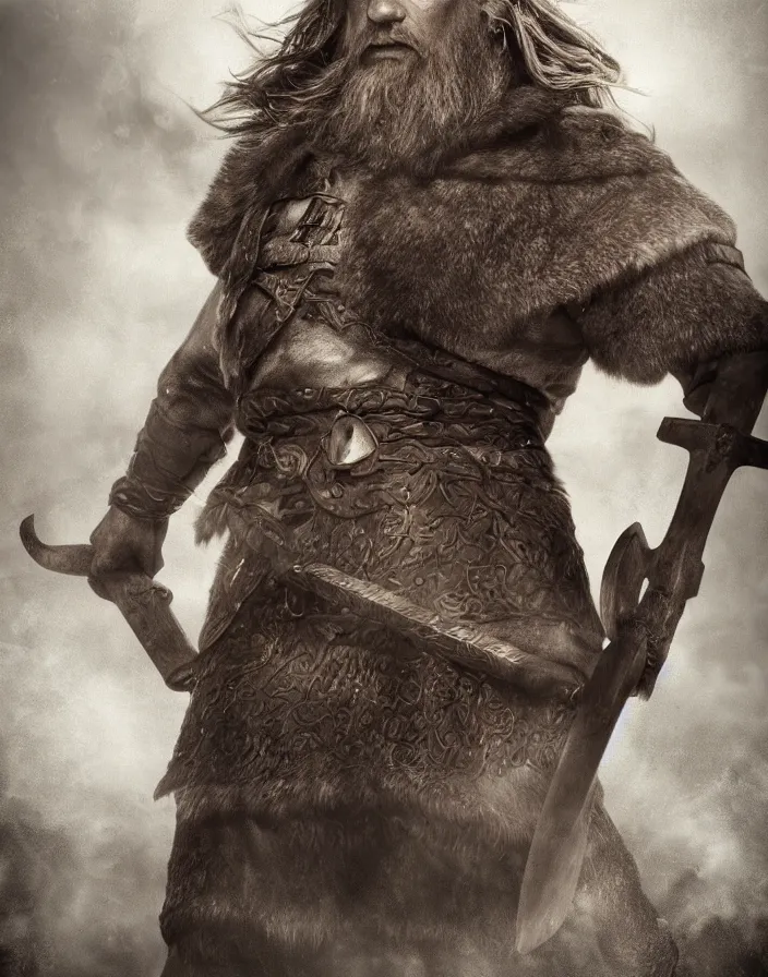 Prompt: strong Viking warrior, photorealistic