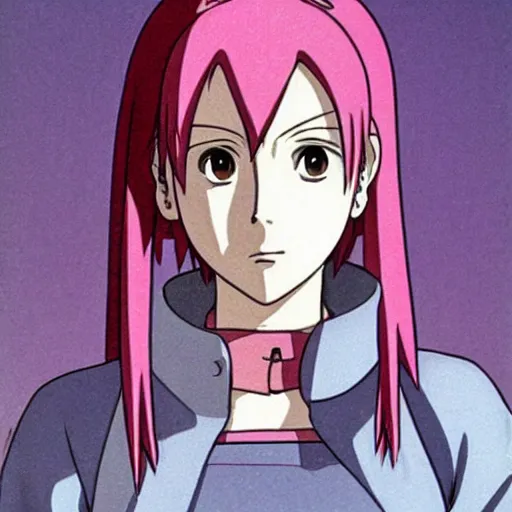 Image similar to Sakura haruno as drawn by Hayao Miyazaki