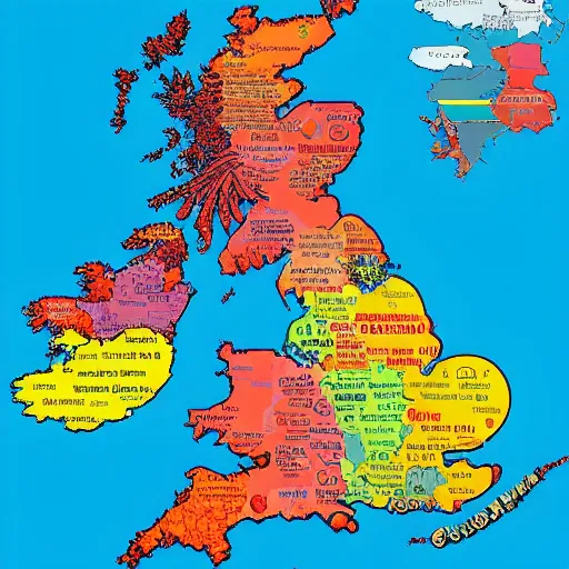 Image similar to the map of uk random countries are in uk