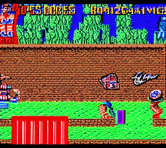 Image similar to screenshot of a sega genesis game