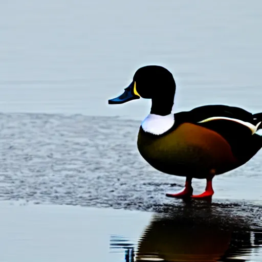 Image similar to a crowned duck