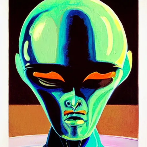 Image similar to alien by wayne thiebaud