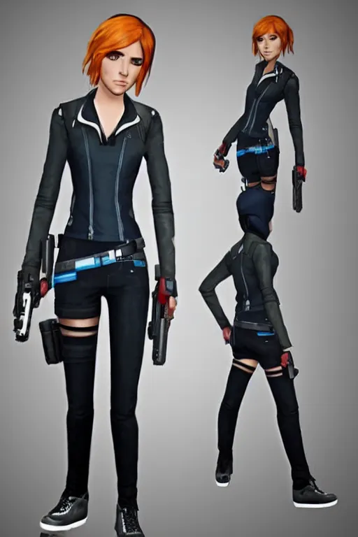 Image similar to Chloe price from life is strange as Black Widow