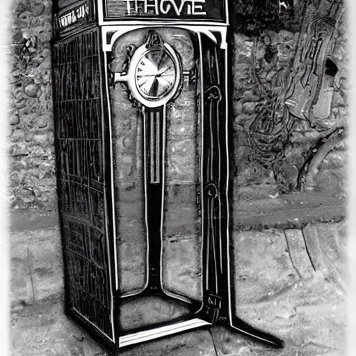 Prompt: time travel machine