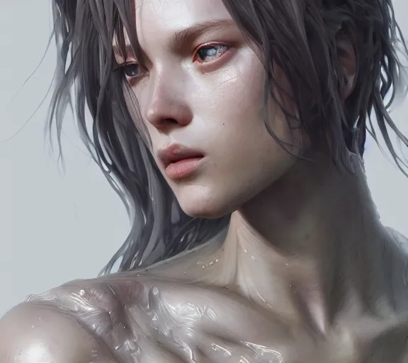 Image similar to kai, au naturel, hyper detailed, digital art, trending in artstation, cinematic lighting, studio quality, smooth render, unreal engine 5 rendered, octane rendered, art style by klimt and nixeu and ian sprigger and wlop and krenz cushart