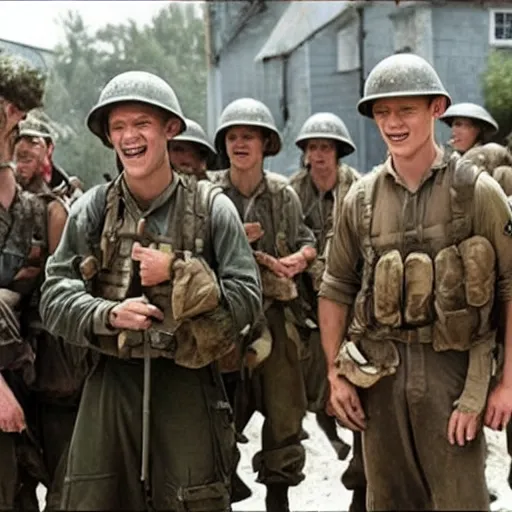 Image similar to Tom Holland starring in Saving Private Ryan