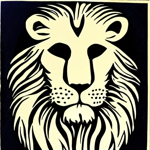 Image similar to lion in the style of anonymous