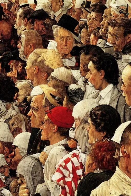 Prompt: Cronemberg painted by Norman Rockwell