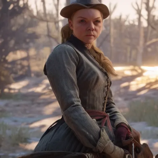 Prompt: Natalie Dormer as a character in rdr2