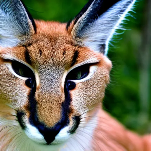 Prompt: cute fluffy caracal