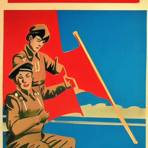 Prompt: a soviet propaganda poster with med - x