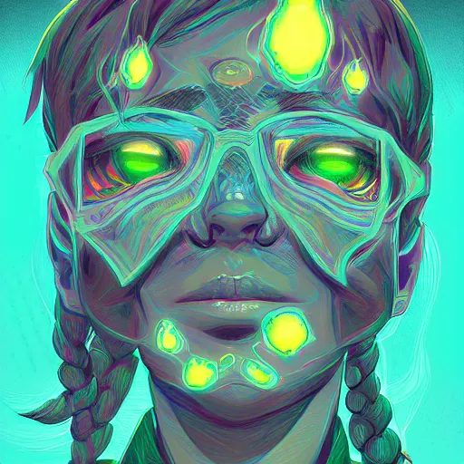 Image similar to skill magic geek inside matrix deepdream radiating a glowing aura stuff loot legends stylized digital illustration video game icon artstation lois van baarle, ilya kuvshinov, rossdraws,