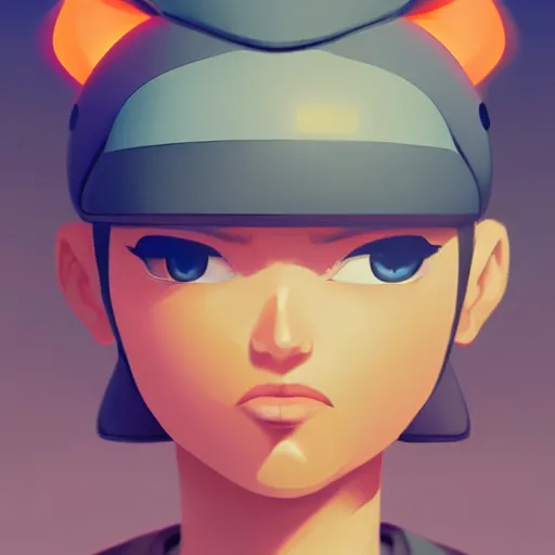 Image similar to face icon stylized minimalist nintendo, loftis, cory behance hd by jesper ejsing, by rhads, makoto shinkai and lois van baarle, ilya kuvshinov, rossdraws global illumination