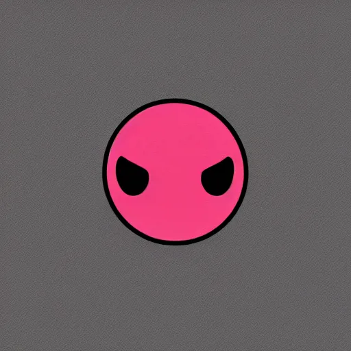 Prompt: kirby, minimalist, emoji style, vector graphics