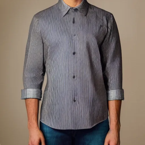 Prompt: a modern shirt that emulates the look of the Romans