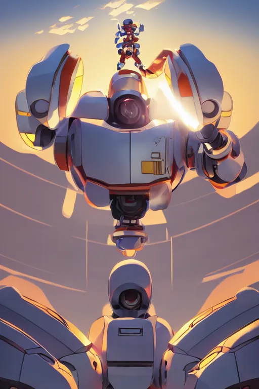 Image similar to metabots medabots medarotto medarot robot minimalist comics, behance hd by jesper ejsing, by rhads, makoto shinkai and lois van baarle, ilya kuvshinov, rossdraws global illumination ray tracing hdr radiating a glowing aura