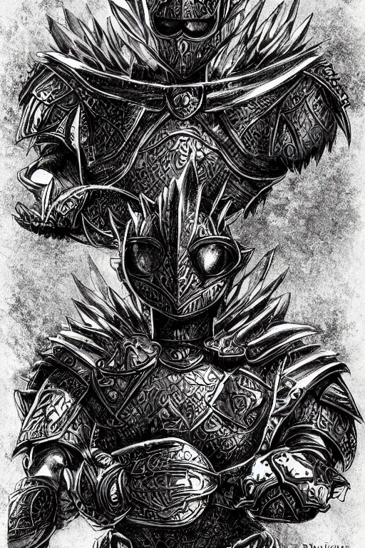 Prompt: artichoke armoured warrior, symmetrical, highly detailed, digital art, sharp focus, trending on art station, kentaro miura art style