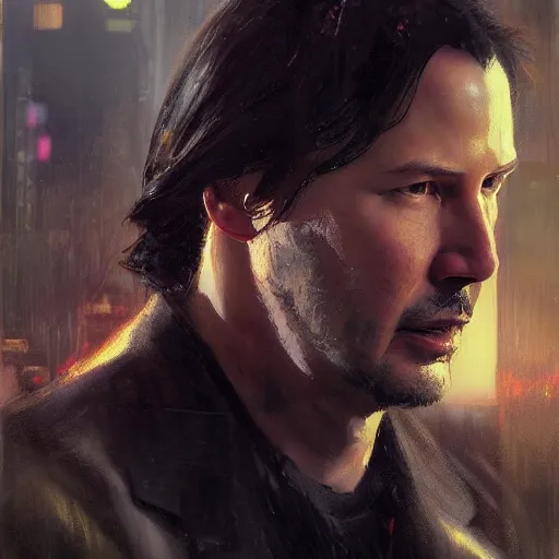 Prompt: keanu reeves, hyperrealistic portrait, bladerunner street, art of elysium by jeremy mann and alphonse mucha, fantasy art, photo realistic, dynamic lighting, artstation, poster, volumetric lighting, very detailed face, 4 k, award winning