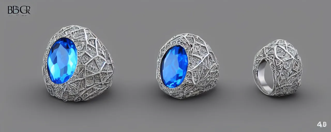 Image similar to simple silver magic crystal ring, ice, blue, gold, smooth, crystal, engravings, diamonds, product design, jewelry, colorful, art by gerald brom, greg rutkowski and artgerm, photo realism, unreal engine, c 4 d