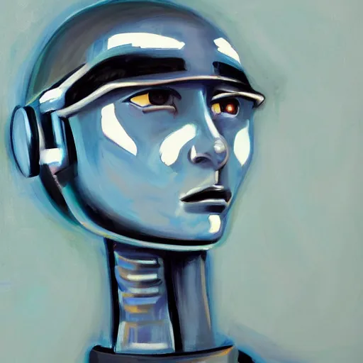 Image similar to my best robot friend, portrait